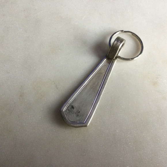 Art Deco Vintage Silver Spoon Keychain Key Holder - Picture 2 of 5